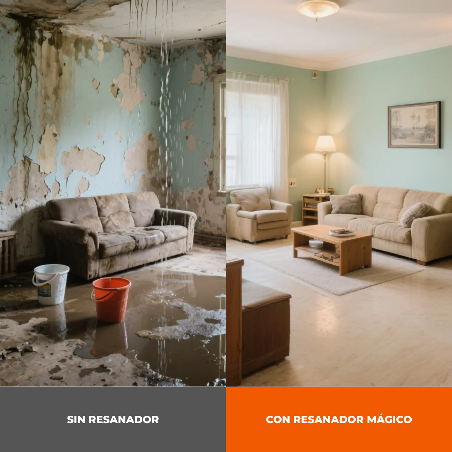 Resanador Multiusos, resina suave para resanar, sellador de grietas, hoyos, techos y plafones, no se agrieta ni pierde volumen, resanador de paredes transparente 1LT